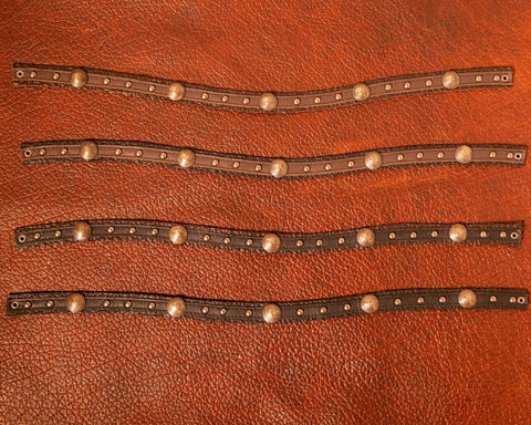 Leather Hat Band with coins